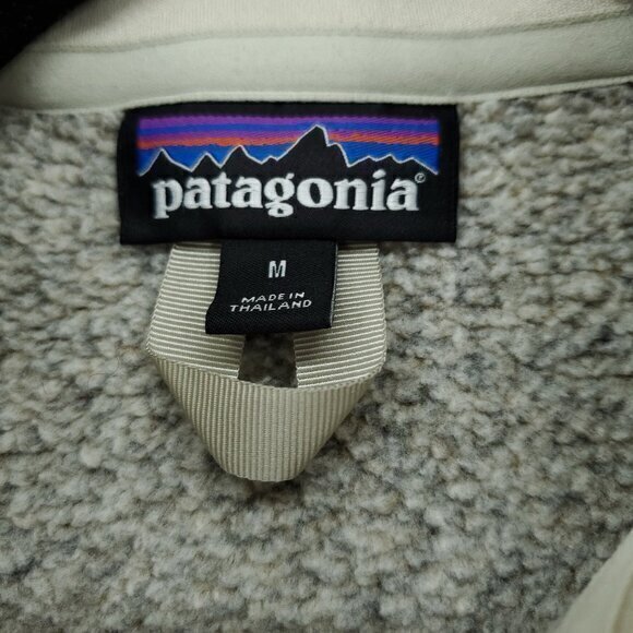 Patagonia Better Sweater Quarter Zip Pullover M Natural (Tan/Beige) - Picture 4 of 16